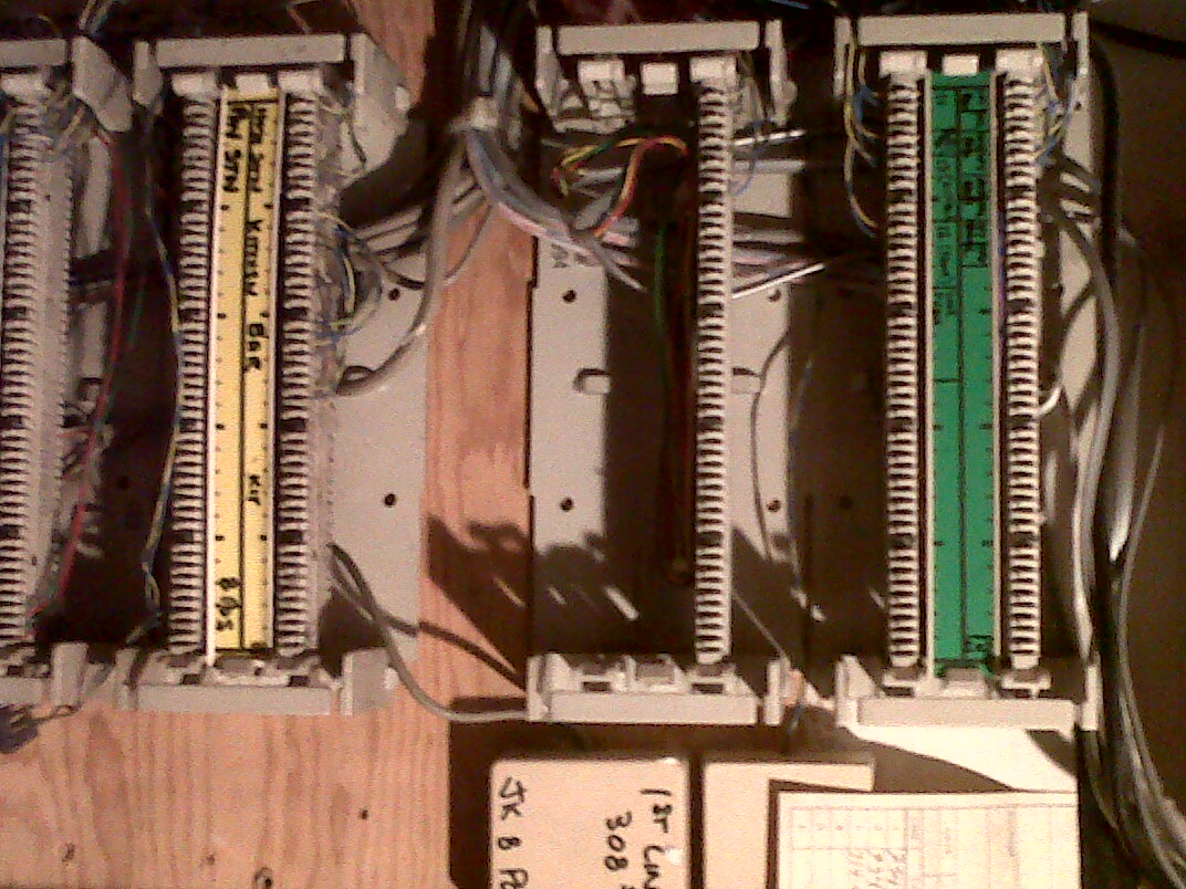 OLD PBX BIX RACK NEEDING SERVICE WORK